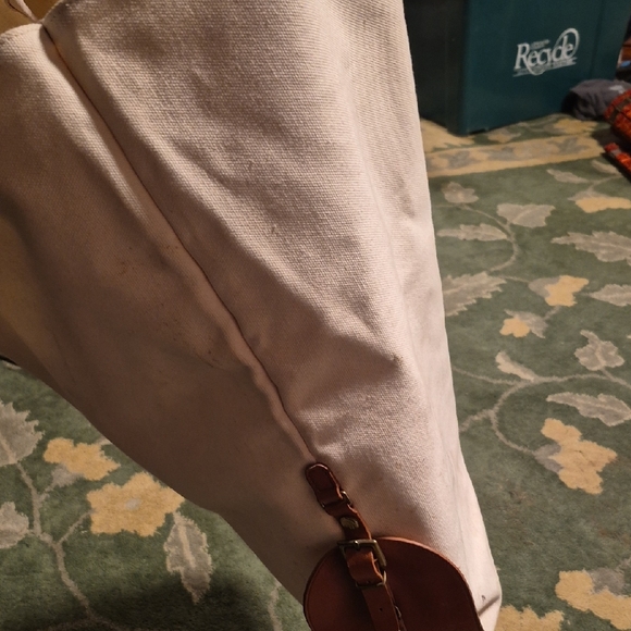 Brooks Brothers White and Brown Tote Bag - Picture 7 of 8